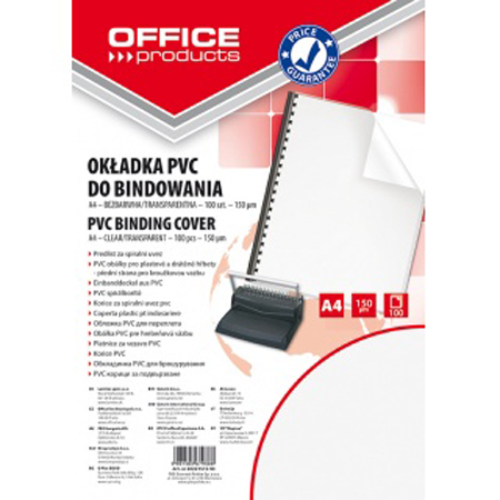 ΖΕΛΑΤΙΝΕΣ OFFICE ΒΙΒΛΙΟΔΕΣΙΑΣ Α4 PVC 150MIC 100TMX