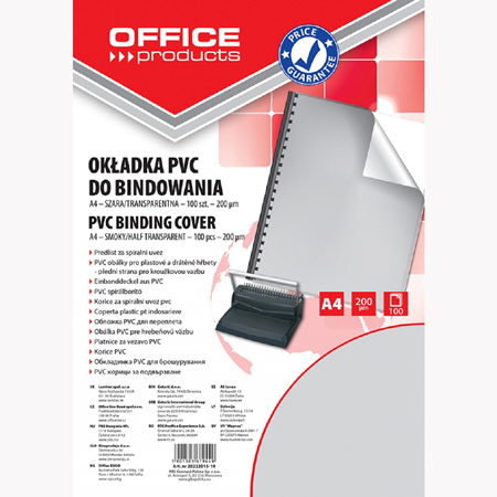 ΖΕΛΑΤΙΝΕΣ OFFICE ΒΙΒΛΙΟΔΕΣΙΑΣ Α4 PVC 200MIC 100TMX 