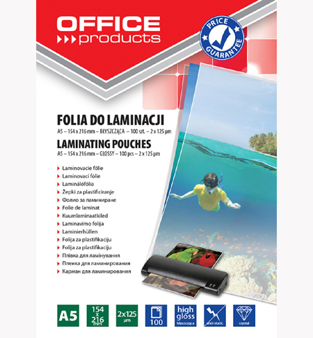 ΖΕΛΑΤΙΝΕΣ ΠΛΑΣΤΙΚΟΠΟΙΗΣΗΣ OFFICE A5 2Χ125MIC 100T 