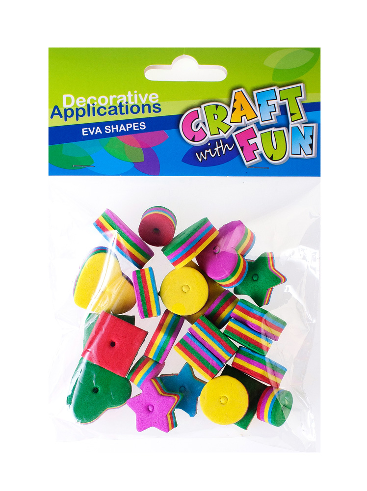 ΧΕΙΡΟΤΕΧΝΙΑΣ CRAFT WITH FUN EVA ΣΧΗΜΑΤΑ ΑΣΤΕΡΙΑ ΚΑΡΔΙΕΣ