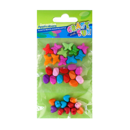 ΧΕΙΡΟΤΕΧΝΙΑΣ CRAFT WITH FUN ΧΑΝΔΡΕΣ PLASTIC BEADS 3MIX 