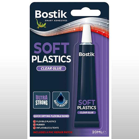 ΚΟΛΛΑ BOSTIK SOFT PLASTICS ΓΙΑ ΜΑΛΑΚΑ ΠΛΑΣΤΙΚΑ ΔΙΑΦΑΝΗ 20ΜL