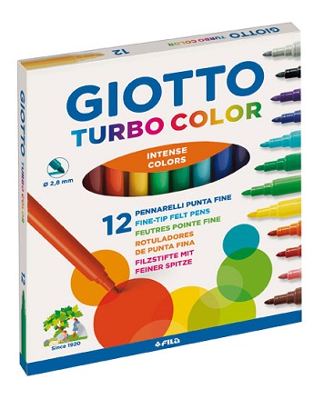 ΜΑΡΚΑΔΟΡΟΙ GIOTTO TURBO COLOR 12 ΧΡΩΜΑΤΩΝ