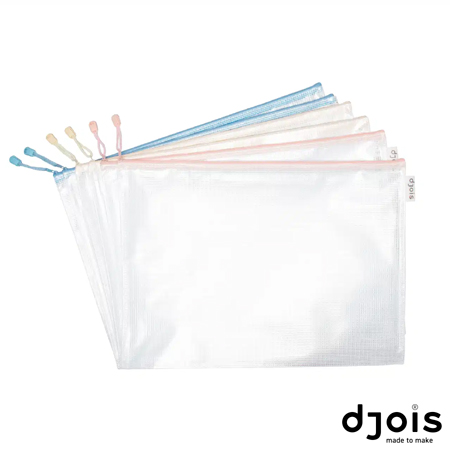ZIPPER BAG DJOIS +A3 450X330mm Pastel Mix 