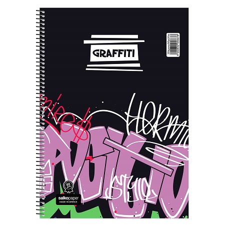 ΤΕΤΡAΔΙΟ SΑLCΟ "GRAFFITI" 21Χ29 3 - 4 ΘΕΜΑΤΑ