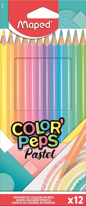 ΞΥΛΟΜΠΟΓΙΕΣ MAPED COLOR'PEPS PASTEL 12 ΧΡΩΜΑΤΑ