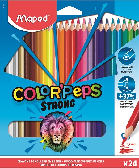 ΞΥΛΟΜΠΟΓΙΕΣ MAPED COLOR'PEPS STRONG 24 ΧΡΩΜΑΤΑ