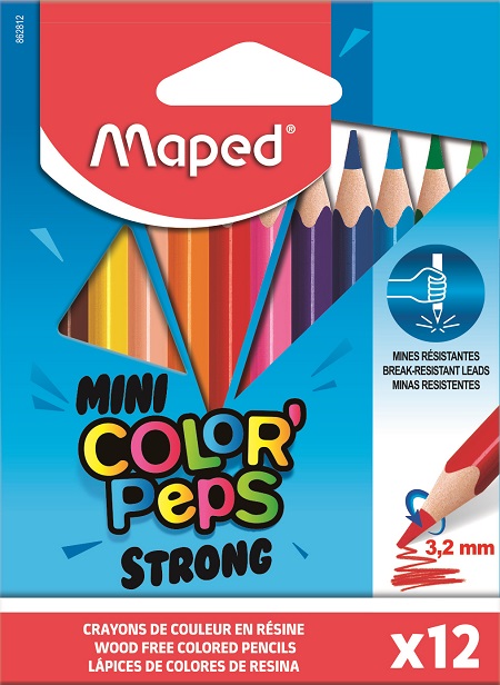 ΞΥΛΟΜΠΟΓΙΕΣ MAPED COLOR'PEPS STRONG MINI 12 ΧΡΩΜΑΤΑ