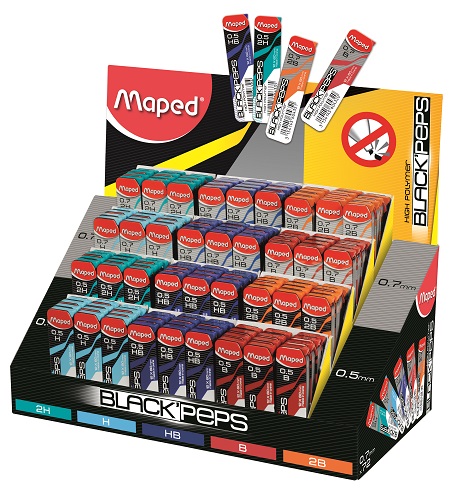 ΜΥΤΕΣ MAPED ΜΗΧΑΝΙΚΩΝ ΜΟΛΥΒΙΩΝ BLACK PEPS STAND 72