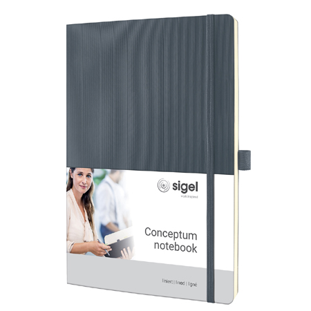 ΣΗΜΕΙΩΜΑΤΑΡΙΑ SIGEL CONCEPTUM A4 194 ΣΕΛΙΔΕΣ 80gr. ΡΙΓΕ ΓΚΡΙ ΣΚΟΥΡΟ