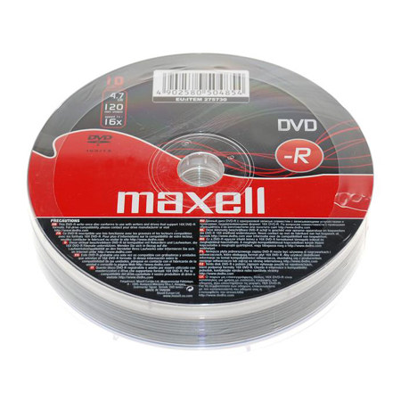 DVD-R MAXELL 16X CB 10