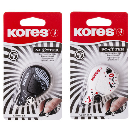 ΔΙΟΡΘΩΤΙΚΟ KORES SCOOTER BLACK & WHITE 4,2mm X 8M