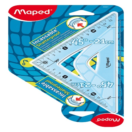 ΤΡΙΓΩΝΑ MAPED 45 ΜΟΙΡΩΝ - ΥΠΟΤΕΙΝΟΥΣΑ 21 CΜ FLEX 