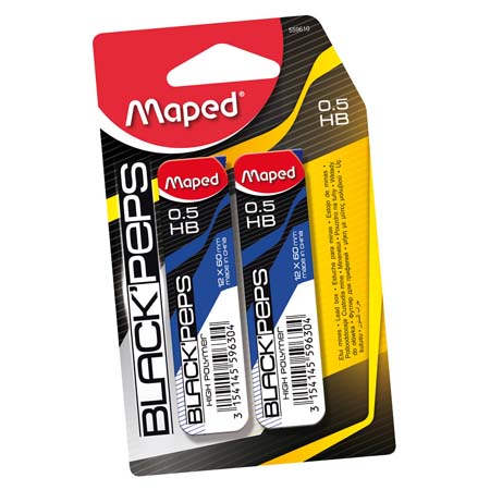 ΜΥΤΕΣ MAPED ΜΗΧΑΝΙΚΩΝ ΜΟΛΥΒΙΩΝ BLACK PEPS ΗΒ 0,5ΜΜ BL