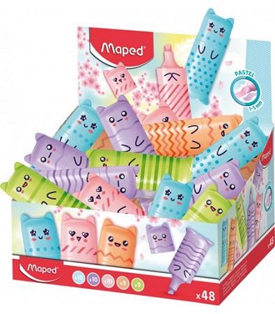 ΜΑΡΚΑΔΟΡΟΙ MAPED ΥΠΟΓΡΑΜΜΙΣΗΣ POCKET MINI PASTEL MIX DISPLAY 48