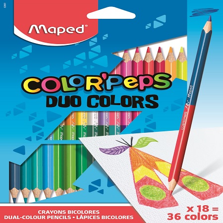 ΞΥΛΟΜΠΟΓΙΕΣ MAPED COLOR'PEPS DUO 18ΧΡΩΜ.