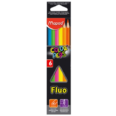 ΞΥΛΟΜΠΟΓΙΕΣ MAPED COLOR'PEPS STARS FLUO 12 ΧΡΩΜΑΤΑ