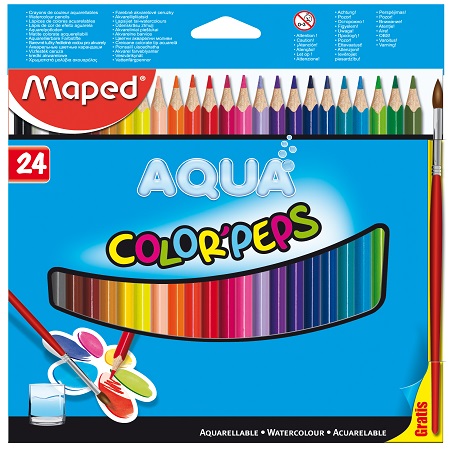 ΞΥΛΟΜΠΟΓΙΕΣ MAPED COLOR'PEPS ΑΚΟΥΑΡΕΛΑΣ 24 ΧΡΩΜΑΤΑ