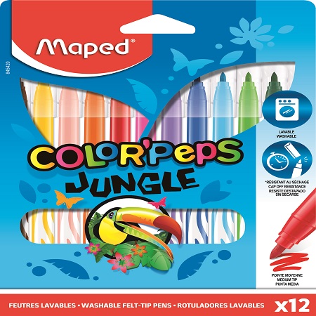 ΜΑΡΚΑΔΟΡΟΙ MAPED JUNGLE 12 ΧΡΩΜΑΤΩΝ