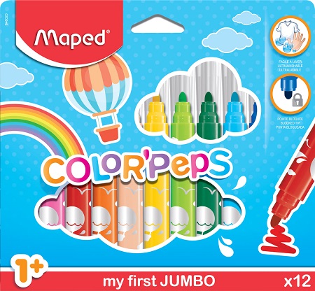 ΜΑΡΚΑΔΟΡΟΙ MAPED COLOR'PEPS MAXI 12 ΧΡΩΜΑΤΩΝ SPECIAL EDITION
