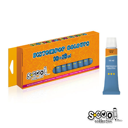 ΤΕΜΠΕΡΕΣ SCOOL 16ml 10Τ COBALT BLUE ΧΡΩΜΑ