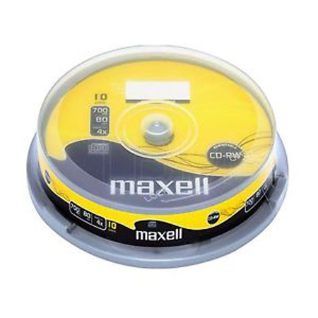 CD-RW ΕΠΑΝΕΓΓΡΑΦΗΣ 80 MAXELL CB 10