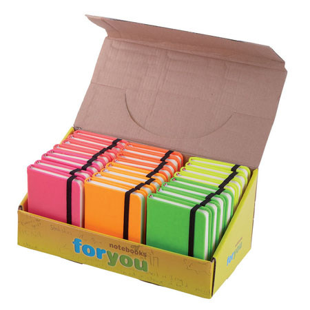 ΣΗΜΕΙΩΜΑΤΑΡΙΑ ΠΛΑΣΤΙΚΑ NEON ή PASTEL ή ΒΑΣΙΚΑ ΧΡΩΜΑΤΑ (ΤΥΧΑΙΑ ΕΠΙΛΟΓΗ) ΡΙΓΕ Φ.80 10,5Χ7,5 24Τ