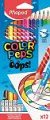 ΞΥΛΟΜΠΟΓΙΕΣ MAPED COLOR'PEPS OOPS (ΜΕ ΓΟΜΑ) 12 ΧΡΩΜΑΤΑ