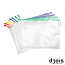 ZIPPER BAG DJOIS +A4 330X240mm Mix Colors