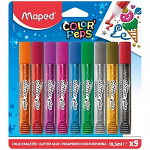 ΚΟΛΛΑ MAPED GLITTER 10,5 ML 9 TMX BLISTER 