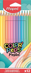 ΞΥΛΟΜΠΟΓΙΕΣ MAPED COLOR'PEPS PASTEL 12 ΧΡΩΜΑΤΑ