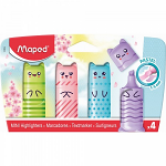 ΜΑΡΚΑΔΟΡΟΙ MAPED ΥΠΟΓΡΑΜΜΙΣΗΣ POCKET MINI PASTEL X4 BLISTER