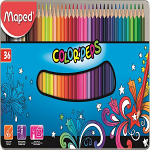 ΞΥΛΟΜΠΟΓΙΕΣ MAPED COLOR'PEPS STARS 36 ΧΡΩΜΑΤΑ ΜΕΤΑΛ. ΘΗΚΗ