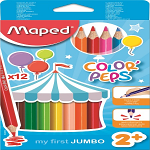 ΞΥΛΟΜΠΟΓΙΕΣ MAPED COLOR'PEPS JUMBO 12 ΧΡΩΜΑΤΑ